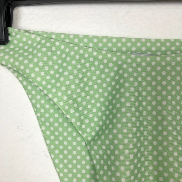Princess Polly Lina Polka Dot Bikini Bottoms Green - Picture 5 of 9